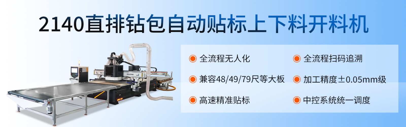 直排鉆包自動(dòng)貼標(biāo)上下料開(kāi)料機(jī)